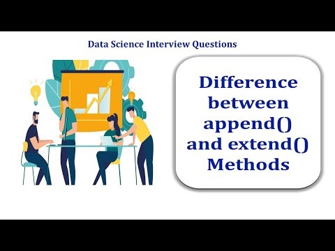Difference Between append and extend Methods