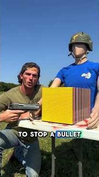 kya Goli ko rok sakta hai Lego plates?#youtubeshorts #shortvideo #viralshorts