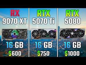 AMD RX 9070 XT vs RTX 5070 Ti vs RTX 5080 | Test in 7 Games