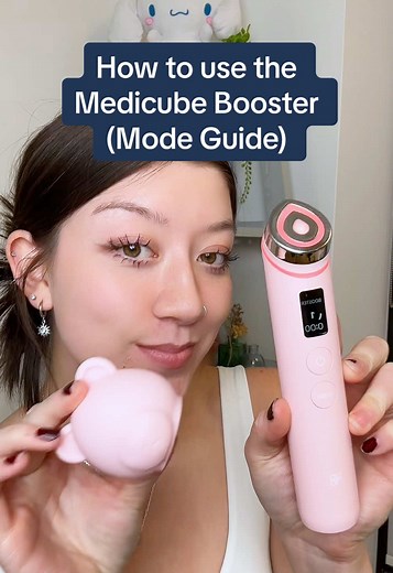 How to use the Medicube Booster: mode guide ✨ You won’t get your glass skin without understanding how each mode works 🤓 Hope this guide helps! I bought mine from @Kiyoko Beauty (use code jade) 🌸 #medicube #medicubebooster #antiaging #glassskin #wrinkles