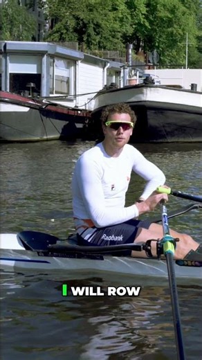 Amsterdam: rowing into the city on a sunny day with Simon van Dorp #teamnl #rowing