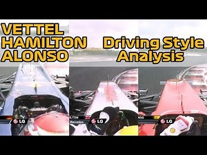 Alonso, Hamilton and Vettel's driving styles analysis