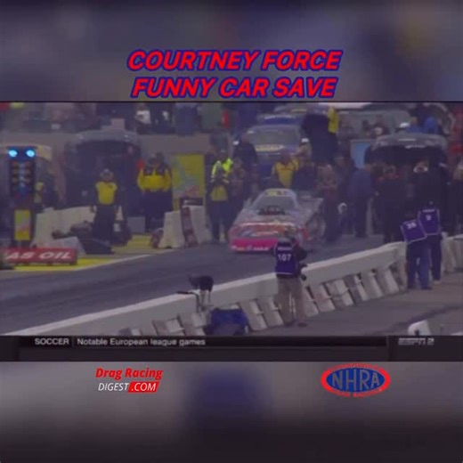 Courtney Force gets her funny car about as sideways as possible without hitting the wall. #dragracing #dragrace #love #nhra #funnycar #instagood #car #cars #photo | Drag Racing Digest