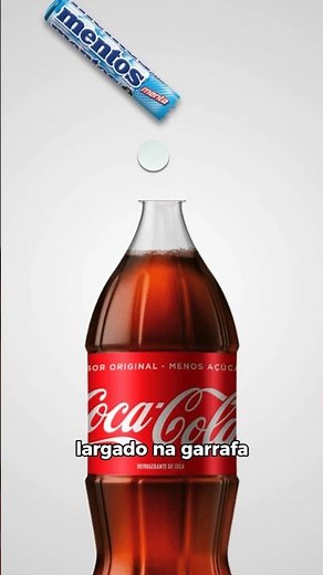 The reason for the "EXPLOSION" between Coca Cola and Mentos 🤯 #shorts #viralvideos #curiosities