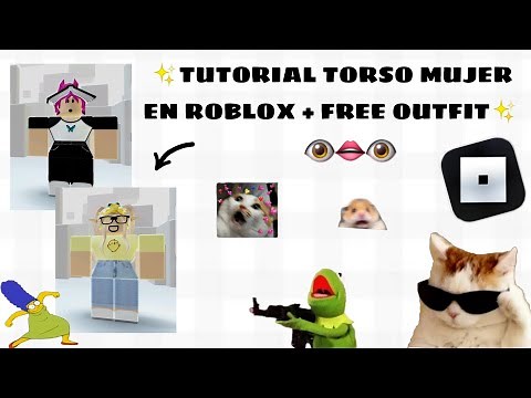 Tutorial TORSO MUJER r6 + FREE Outfit Idea ✨ ROBLOX