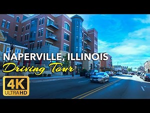 Driving Through Naperville, IL | Charming Suburban Streets in 4K