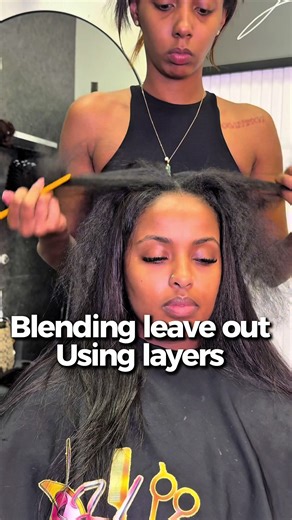 Blending Leave Out Techniques for Sew-In Hair Weaves