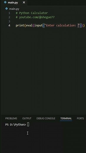 Make a Calculator in 1 Line of Code! 😱