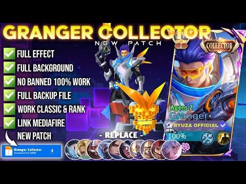 NEW Script Skin Granger Collector - Agent Z No Password | Full Effect Voice Patch Terbaru
