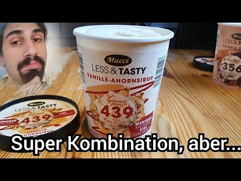Mucci LESS & TASTY Low Calorie Eis von ALDI | Vanille Ahornsirup | FoodLoaf