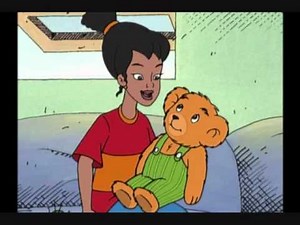 two buttons on Corduroy The Bear's overalls