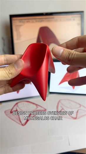 Design Process Overview of my Megalos chair design ;) #chairdesign #designprocess #furnituredesign