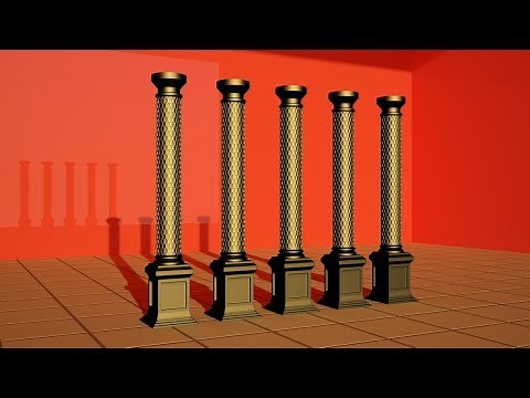 Pillar modeling in 3ds max