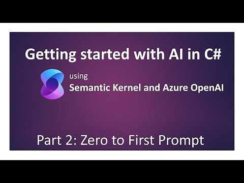 Getting Started with AI in C# (Part 2 - Zero to First Prompt) [Legacy: See description]