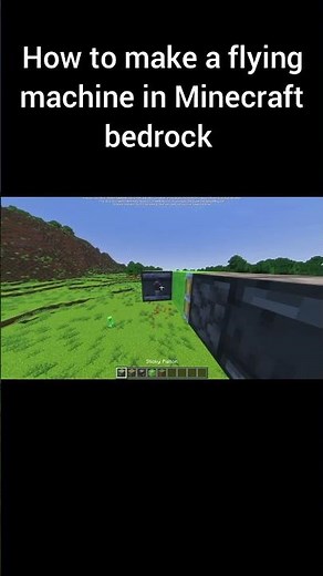 How to make a flying machine in Minecraft bedrock edition!!! #minecraft #minecraftbuilding #2025