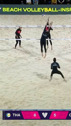 This rally was HUGE 🔥. ☀️ #BeachVolleyball | Beach Volleyball World