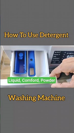 How to use liquid detergent, powder, comfort in front load washing machine. #washingmachine#comfort