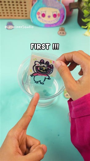 I Tried Labubu MAGIC Trick 🙀 #diy #shorts #magic #labubu #artandcraft