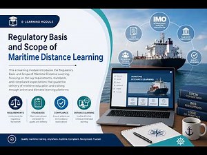 1 Regulatory Basis Scope Maritime Distance Learning Presentation