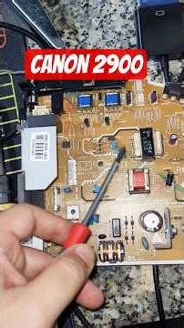 Fixing the Canon 2900 high voltage error: entirely black prints.