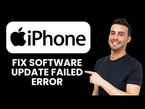 How to Fix iPhone Software Update Failed Error 📱 Solutions to Complete Your iOS Update