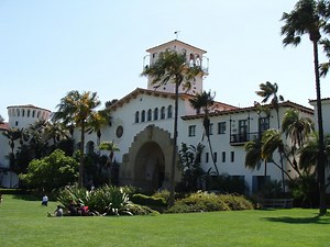 Santa Barbara County Courthouse in Santa Barbara, USA