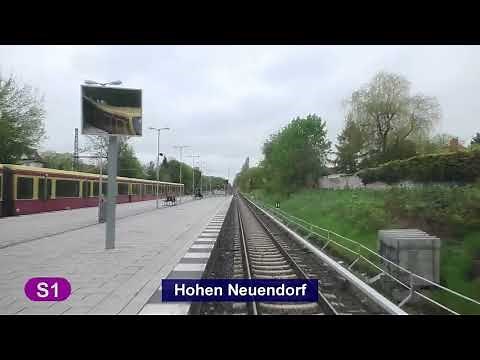S-Bahn Berlin 2023 Linie S1 - Führerstandsmitfahrt