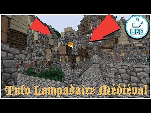 Minecraft ! Tuto lampadaire médiéval !!