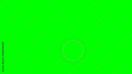 Hud animation clip for web designers in a sci-fi space setting showing a futuristic interface during an online project