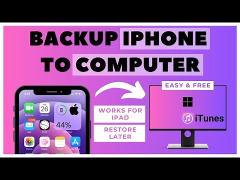 How to Backup iPhone using iTunes | Backup iPhone on Windows PC/Computer