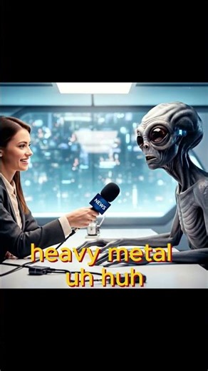 Alien Loves Heavy Metal… For a Reason 😂🤘 #aliens #funny #aşk