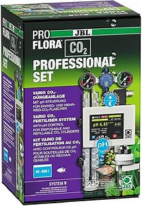 JBL PROFLORA CO2 PROFESSIONAL SET V, CO2-Düngeanlagen-Komplettset für 40-600 l, Mit automatischer CO2- und pH-Steuerung und umfangreichem Zubehör, Ohne CO2-Flasche