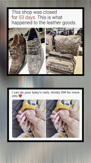 Closed Shop Disaster 😱 Leather Ruined in 53 Days + Crazy Baby Nail Trend 😂#shorts #viral #comedy