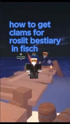 how to get clams for roslit bestiary in fisch #fisch #roblox