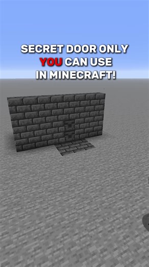 Secret Door in Minecraft Using Redstone