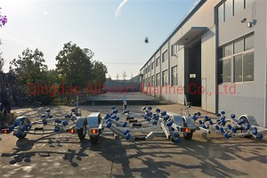 [Hot Item] Hot Galvanised Trailer 5m 17FT Boat Trailer with Rollers for Rowing Boat and Fishing Boat