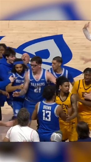 Benches cleared at the end of No. 18 Saint Louis vs VCU. Fouls were assessed to Saint Louis’ Robbie Avila and Quentin Jones along with VCU’s Barry Evans. | ESPN