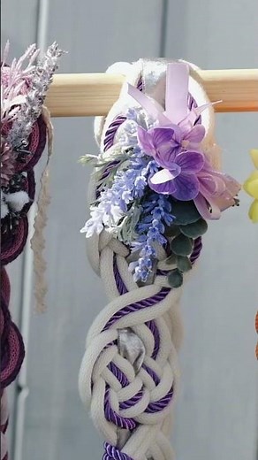DIY Floral Handfasting Cords | Romantic Ceremony Ideas