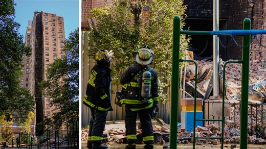 Explosion causes collapse at NYCHA Bronx apartment building