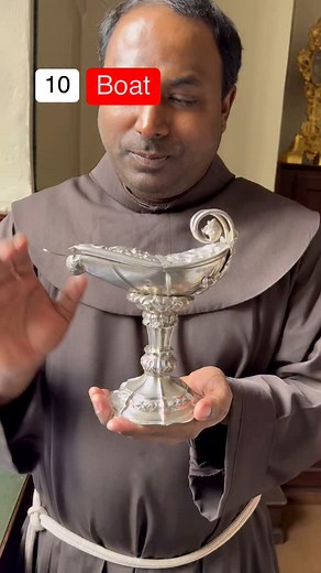 Let’s learn the names of sacred vessels/ objects used for liturgical celebrations. #Eucharist #Mass #HolyMass #Catholic #FatherManuel | Father Manuel