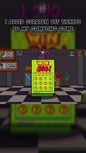 I Added Scratch Off Tickets To My Gambling Game #gamedev