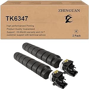 Remanufactured TK-6347 TK6347 Black Toner Cartridge Works for TASKalfa 4004i 5004i 6004i 7004i Copystar CS 4004i 5004i 6004i 7004i (2-Pack)