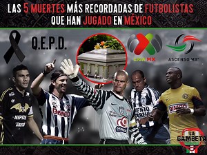 El fútbol mexicano ha estado marcado por grandes personajes pero tambien por grandes perdidas de futbolistas. ¡Estos son los 5 que más se recuerdan! 😥⚽✝ | André Marín