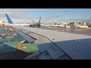 United Airlines Boeing 757-300 [N73860] pushback, start up, and takeoff from LAX