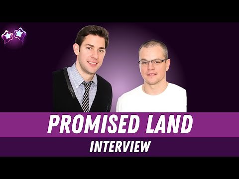 John Krasinski & Matt Damon Interview on Promised Land