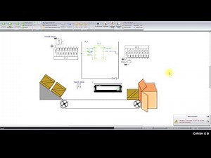 W6P2 PLC Ladder program to count number of objects moving on the conveyor (AUTOMATION STUDIO)