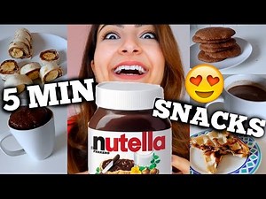 Einfache 5 MIN NUTELLA Snack Ideen