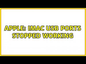 Apple: iMac USB Ports Stopped Working (2 Solutions!!)