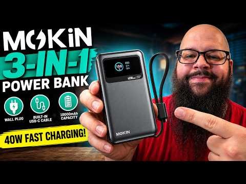MOKiN 3-in-1 Power Bank Review | Charger, Cable, and Battery in One