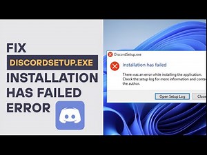 Fix “DiscordSetup.exe Installation Has Failed” Error | Failed to Extract Installer Solution